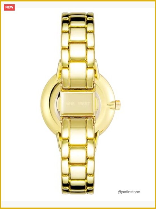 Crystal Accented Bracelet Watch Japanese Quartz Movement
